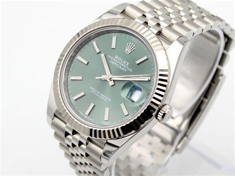 used stainless steel rolex watches|rolex 41mm date just mint dial.